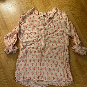 Old Navy Pink and White Top